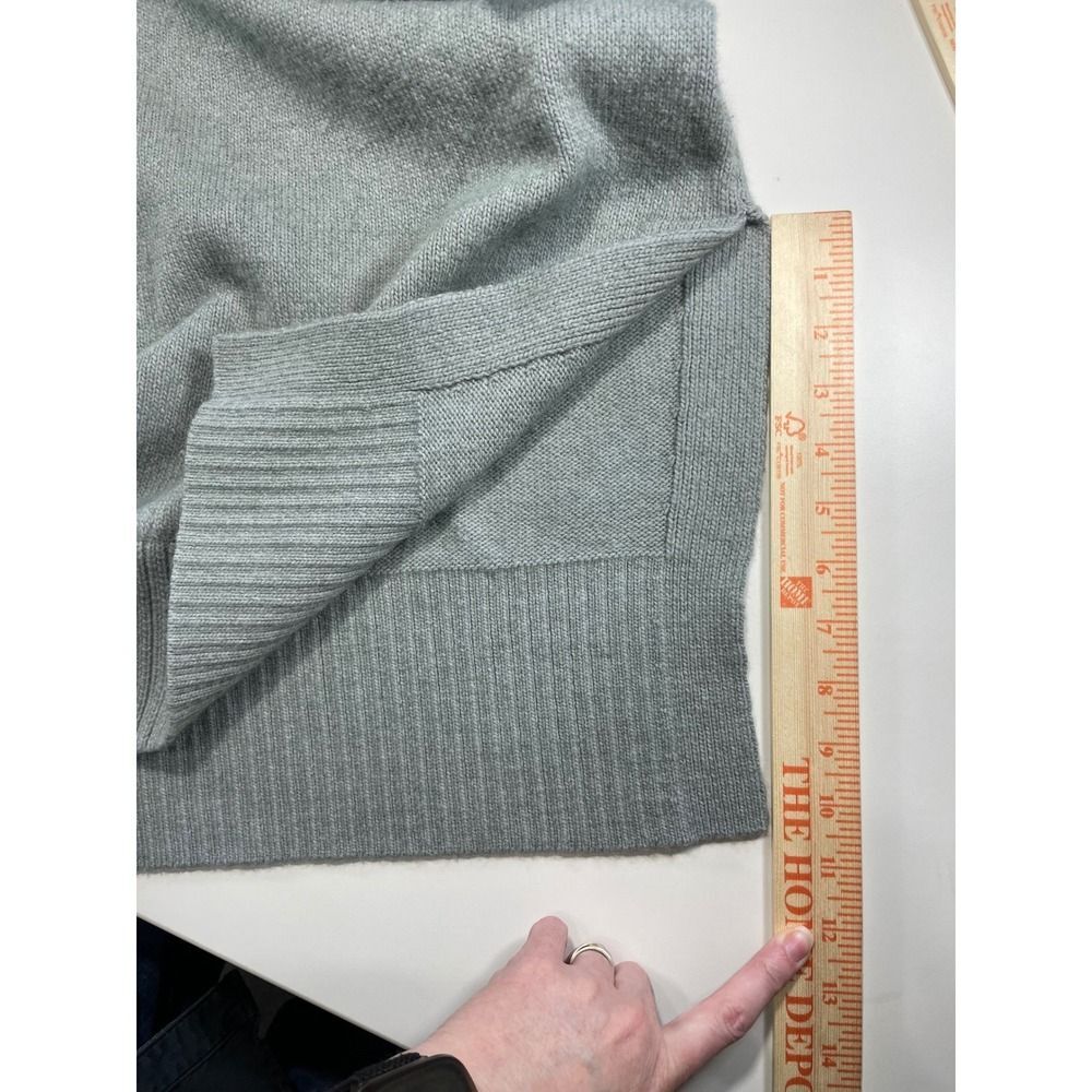 Wool Blend H&M Turtleneck Sweater W/ M Sage Green Side Slit LN - Picture 8 of 11